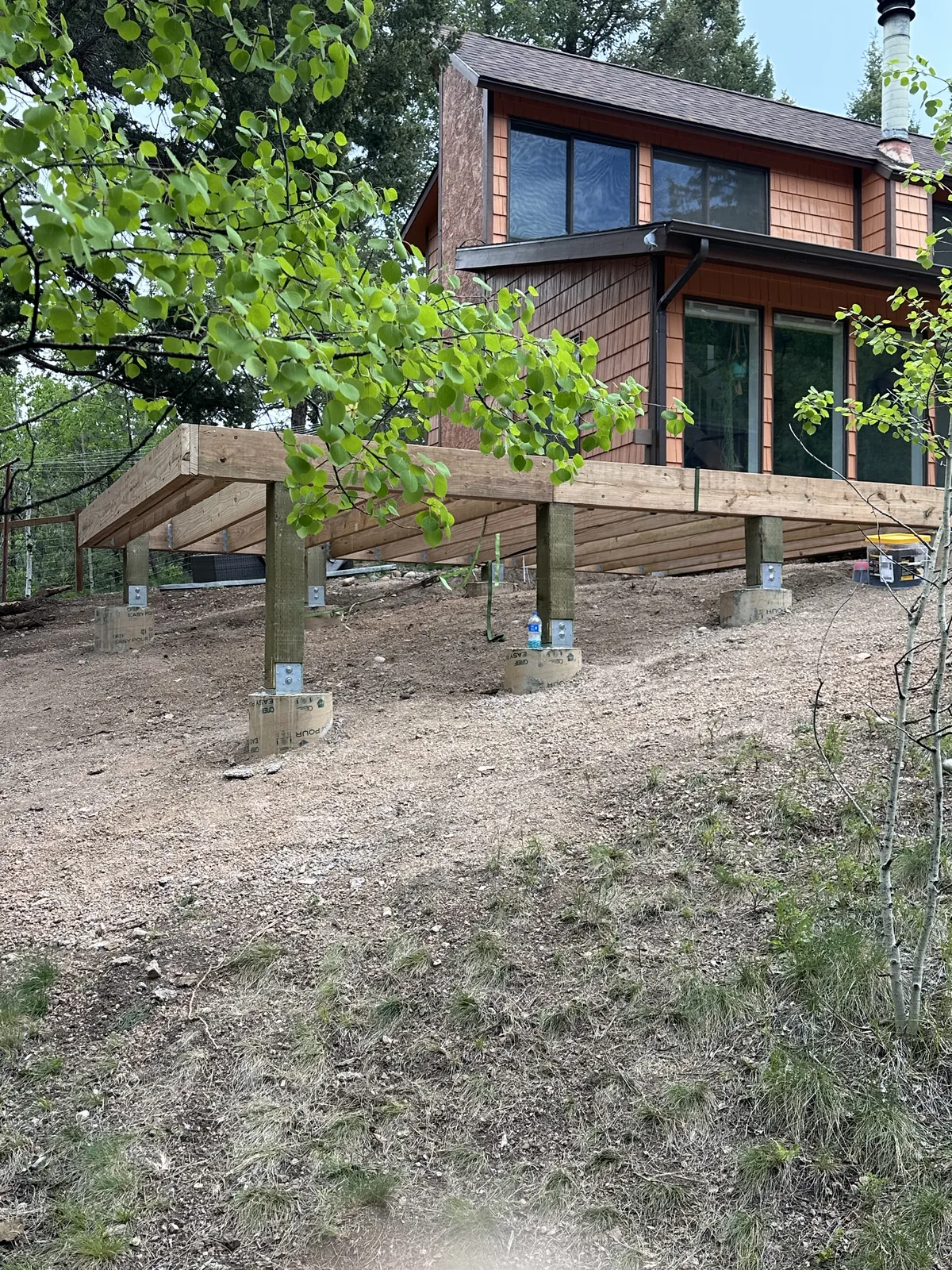 Deck framing by Schroeder Construction LLC — Teller County Colorado